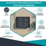 Atole R'Style Taille 2 Cache Climatiseur Aluminium H113xL110xP64cm Gris Anthracite – Image 2