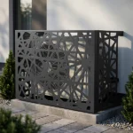 GoodHome Gupta Cache Climatiseur pour Unité Extérieure Aluminium H75xL100cm Gris