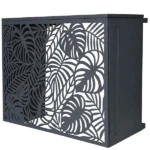 Terre Jardin Tropicair Cache Climatiseur pour Unité Extérieure Acier Galvanisé H90xL105cm Anthracite – Image 3