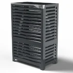 Box Air Klima Big Blade Cache Pompe à Chaleur Aluminium H158xL105cm Anthracite