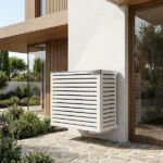 Box Air Klima Big Blade Cache Pompe à Chaleur Aluminium H95xL115cm Blanc – Image 3
