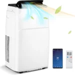 Giantex Climatiseur Mobile 12000 BTU Réversible 5 en 1 R290 Minuterie 24H