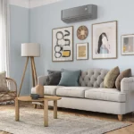 Airwell Harmonia Climatiseur Split Fixe Réversible Connecté WiFi 5000W Gris – Image 2