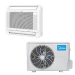 Midea Console Climatiseur Split Fixe Double Flux Réversible Connecté 3500W Blanc