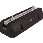 Cbm Support Rubber pour Climatiseur Amortisseur Antivibratoire 400kg Paire Noir