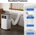 Yuanhao Tuyau d'Évacuation Flexible pour Climatiseur Mobile Diamètre 130mm Longueur 0,5m – Image 3