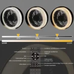 ZMH Ventilateur de Plafond avec Lumière et Télécommande Cristal Silencieux 38W Noir – Image 3